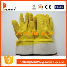 Cotton Yellow Latex Gloves (DCL412)